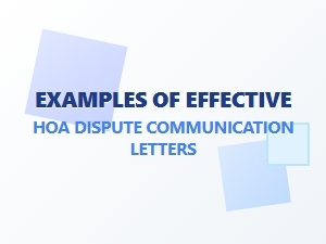 Examples of Effective Hoa Dispute Letters